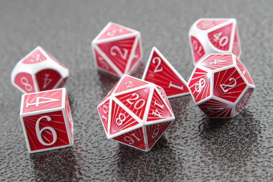 Dice Forged: Poly 7 set Metal Deco