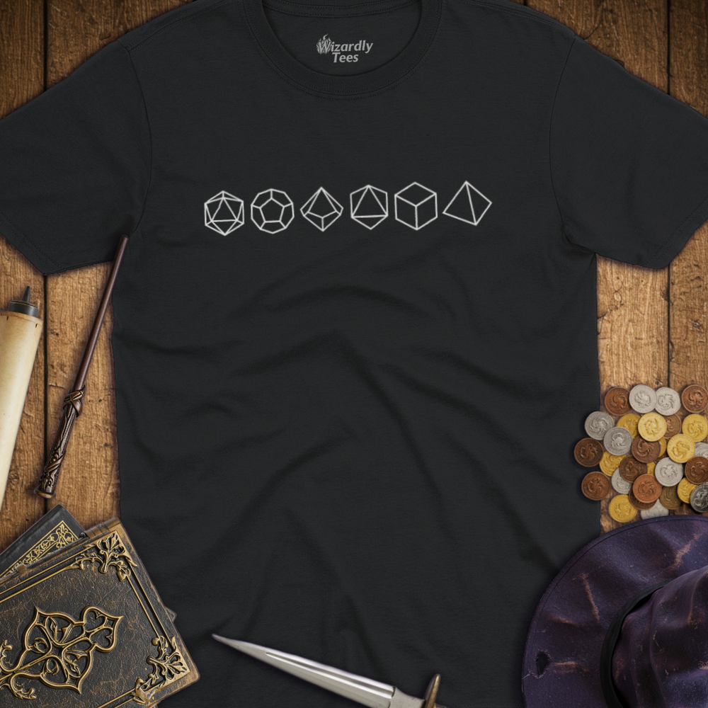 T-Shirt Wizardly: Dice Line