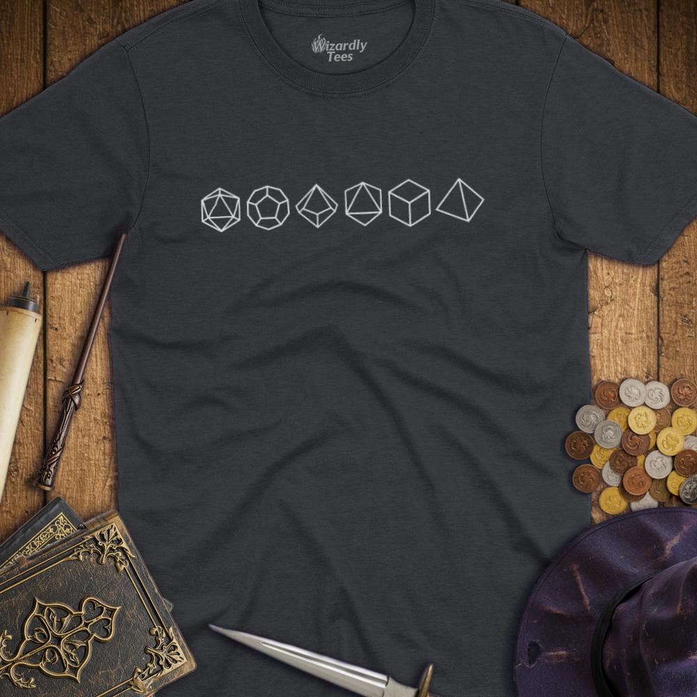 T-Shirt Wizardly: Dice Line