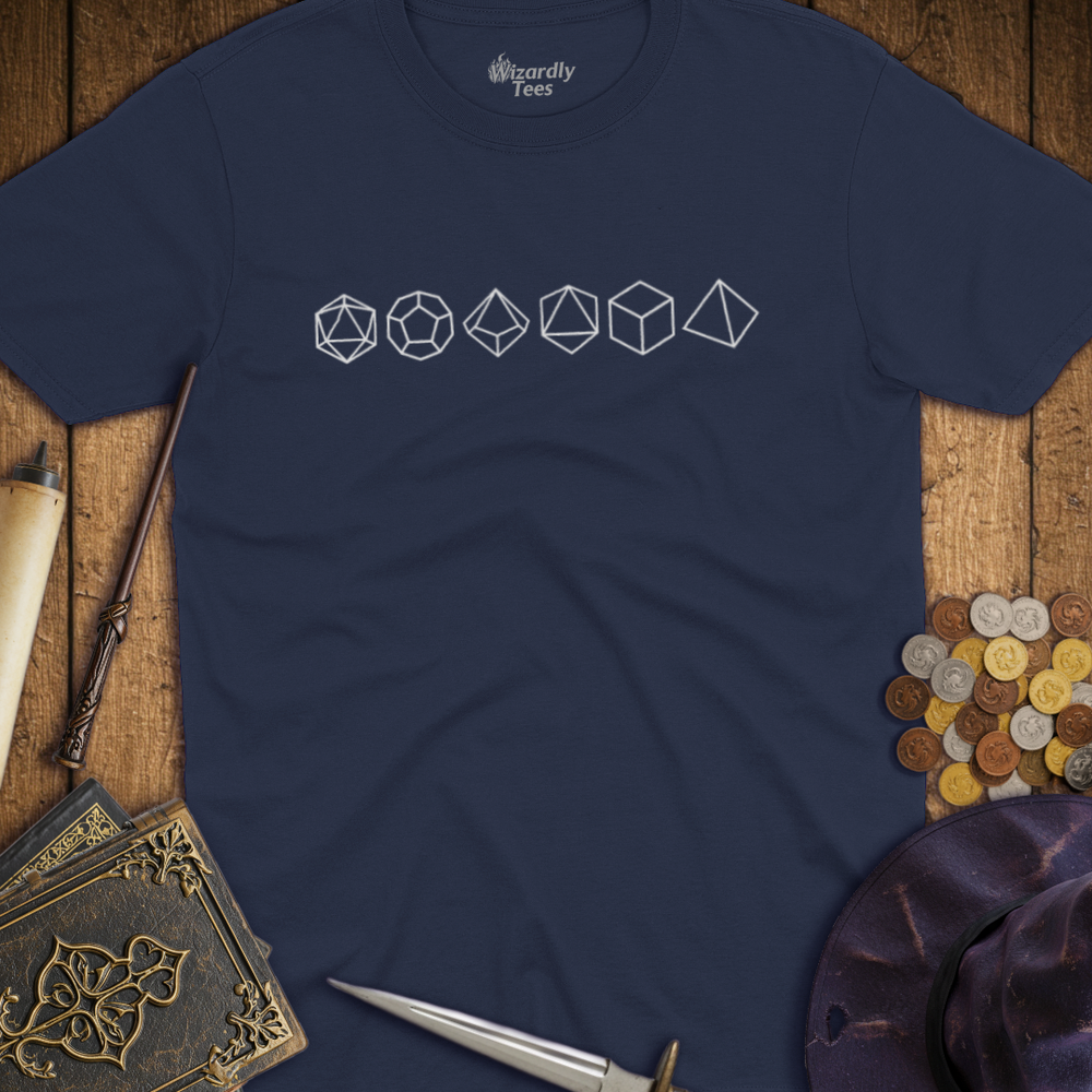 T-Shirt Wizardly: Dice Line