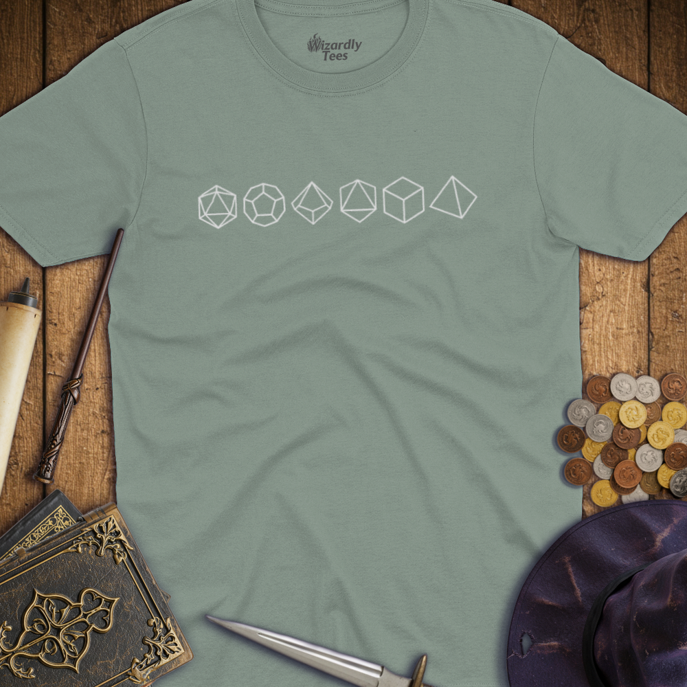 T-Shirt Wizardly: Dice Line