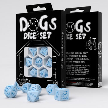Dice Q-workshop Poly 7 Set: Dogs