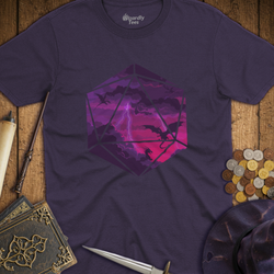 T-Shirt Wizardly: Dragon Storm D20 Hexagon