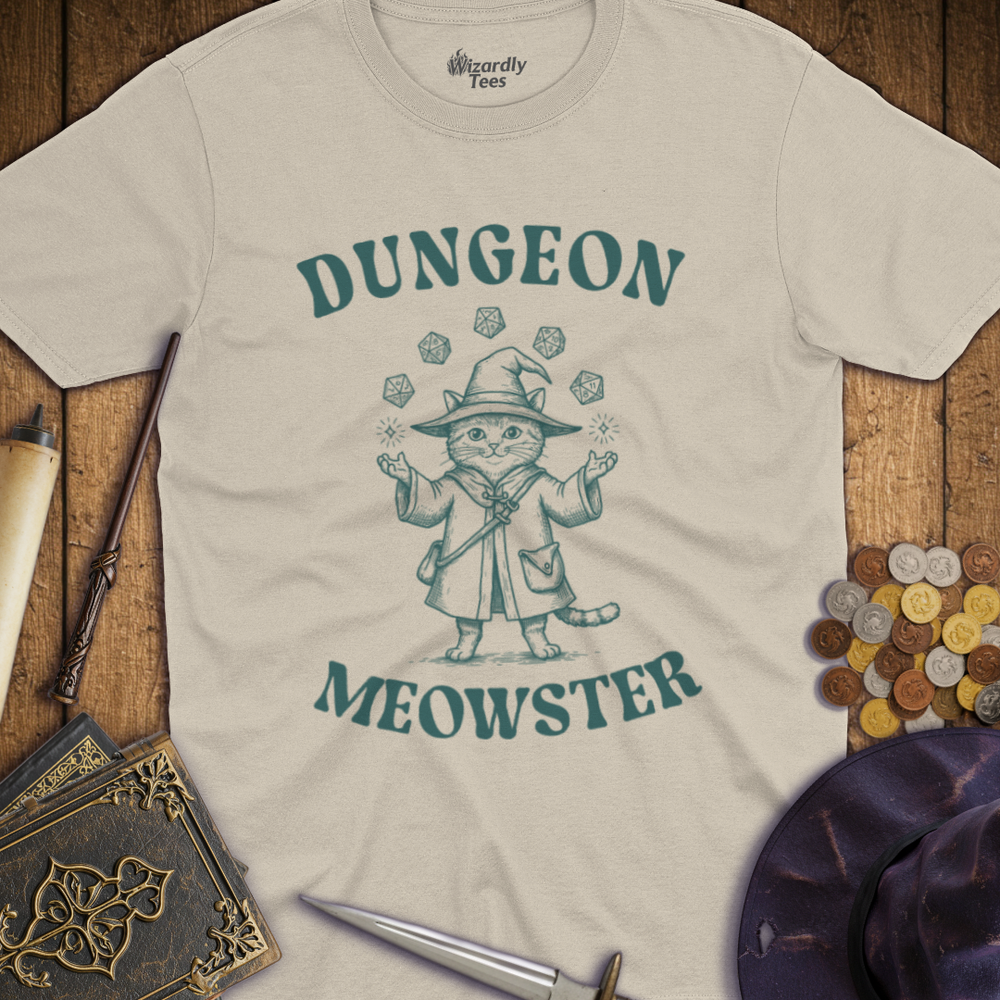 T-Shirt Wizardly: Dungeon Meowster