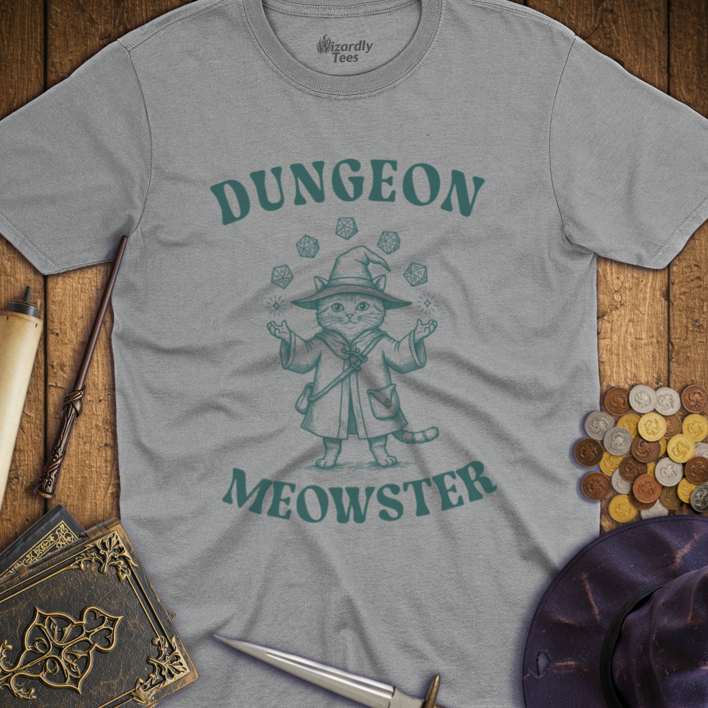 T-Shirt Wizardly: Dungeon Meowster