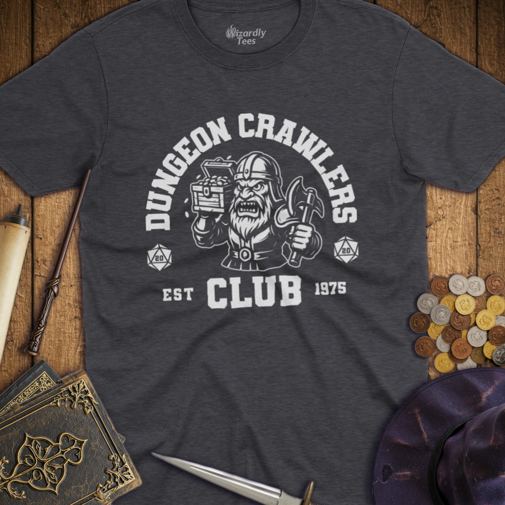 T-Shirt Wizardly: Dungeon Crawlers Club