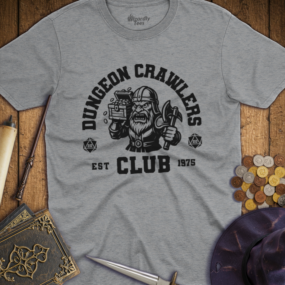 T-Shirt Wizardly: Dungeon Crawlers Club