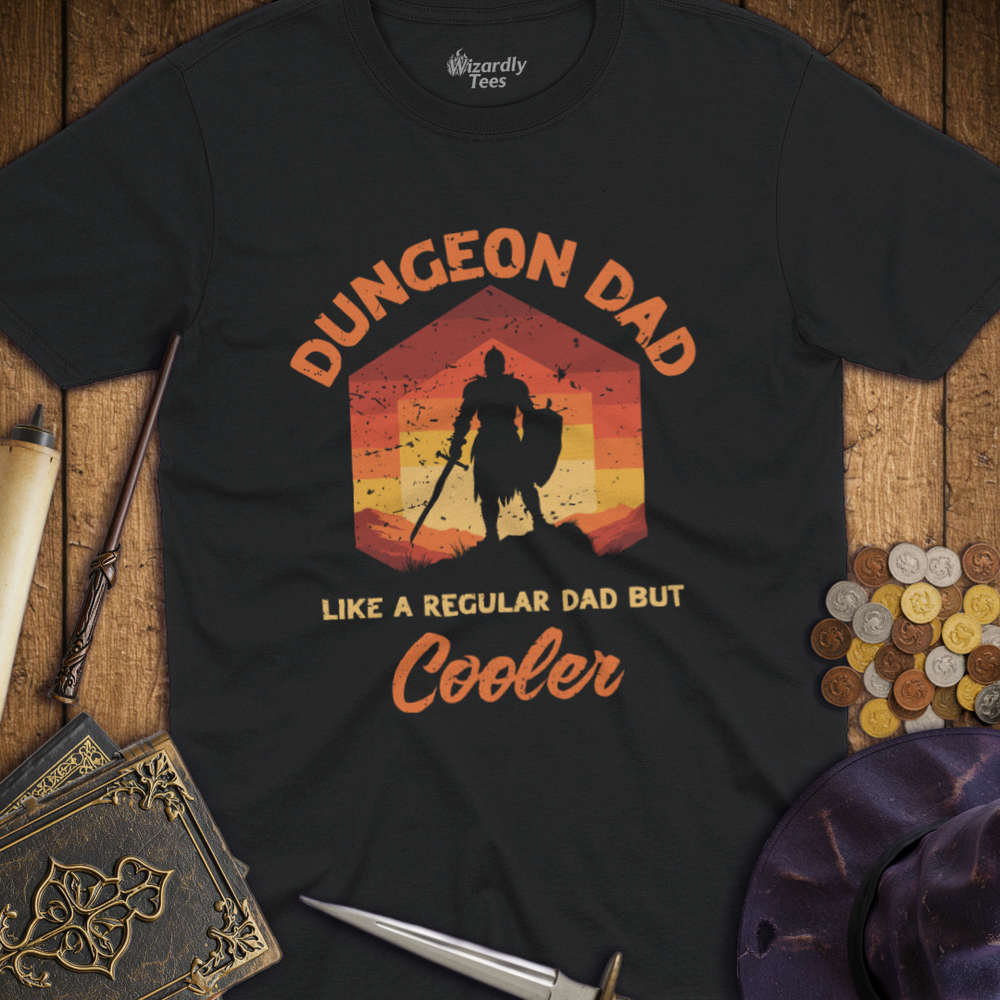 T-Shirt Wizardly: Dungeon Dad Like a Regular Dad But Cooler Red