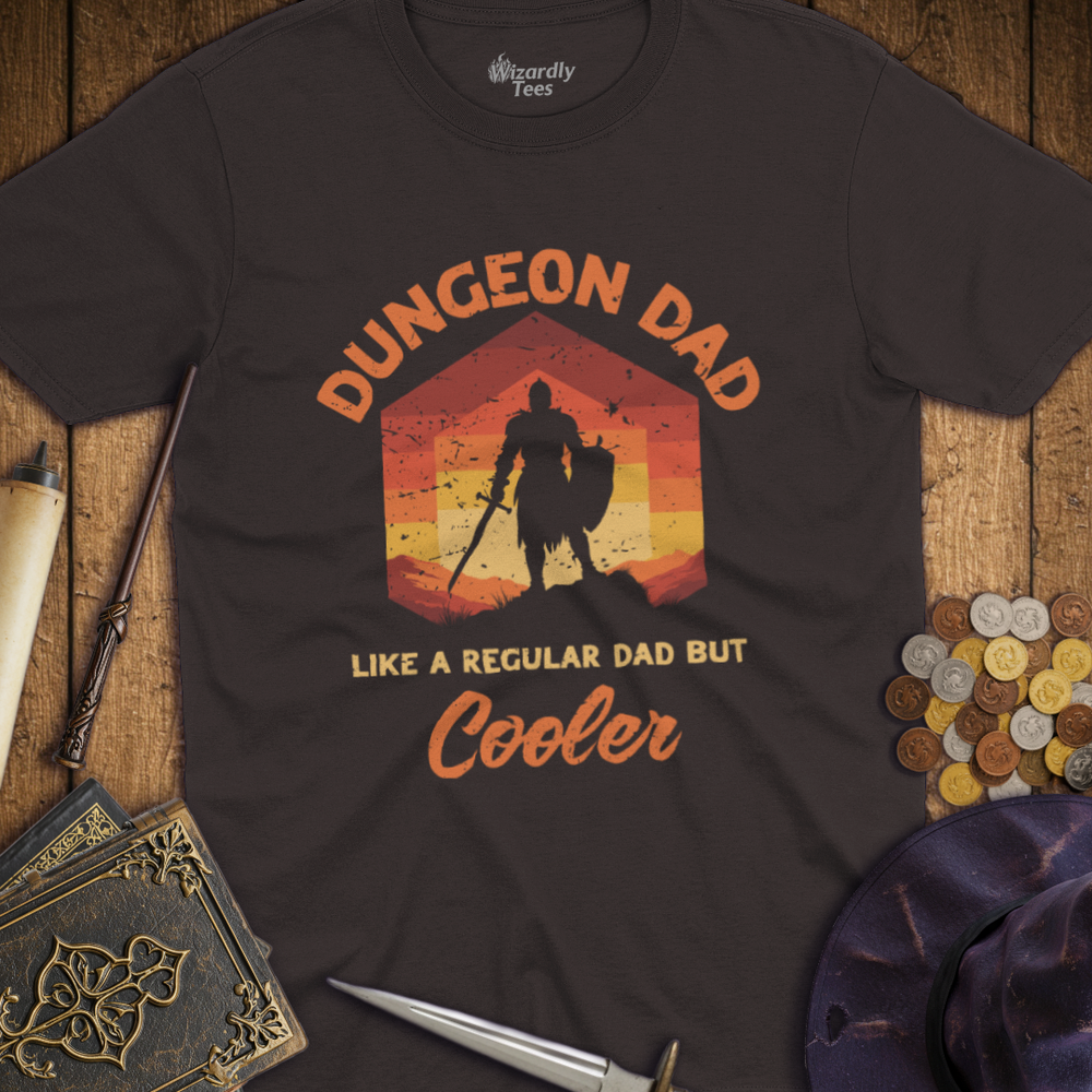 T-Shirt Wizardly: Dungeon Dad Like a Regular Dad But Cooler Red