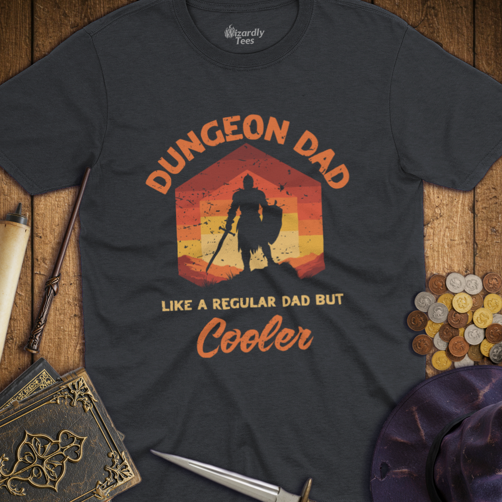 T-Shirt Wizardly: Dungeon Dad Like a Regular Dad But Cooler Red