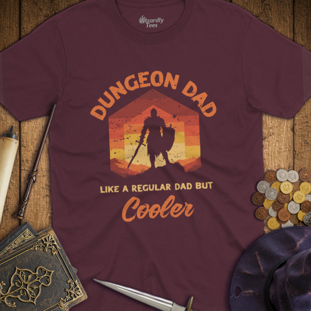 T-Shirt Wizardly: Dungeon Dad Like a Regular Dad But Cooler Red