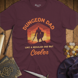 T-Shirt Wizardly: Dungeon Dad Like a Regular Dad But Cooler Red