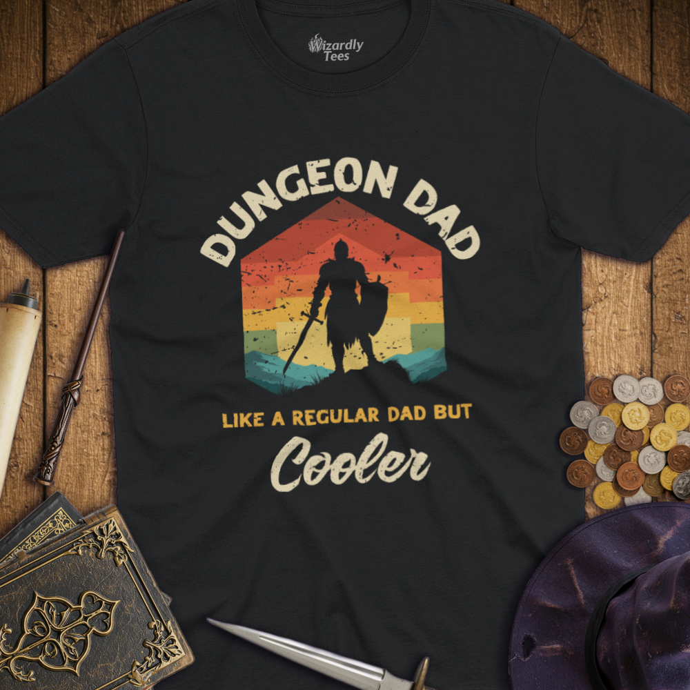 T-Shirt Wizardly: Dungeon Dad Like a Regular Dad But Cooler Retro