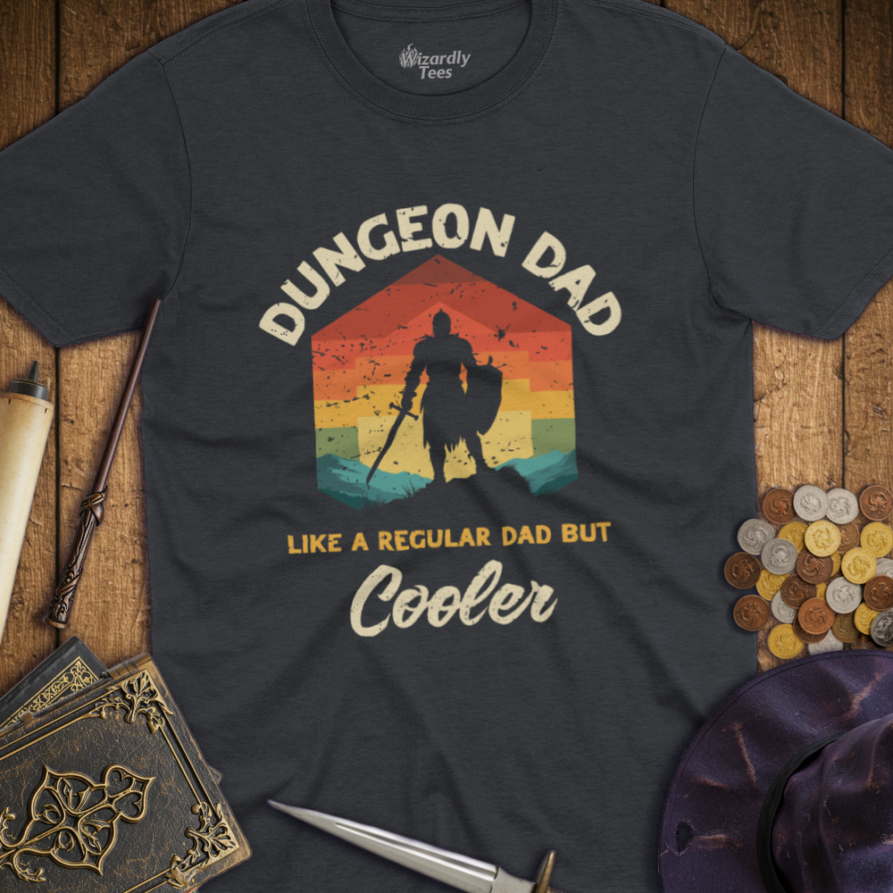 T-Shirt Wizardly: Dungeon Dad Like a Regular Dad But Cooler Retro