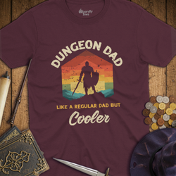 T-Shirt Wizardly: Dungeon Dad Like a Regular Dad But Cooler Retro