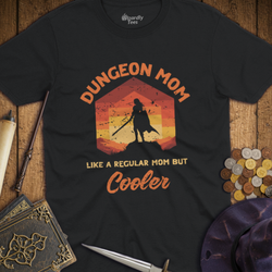 T-Shirt Wizardly: Dungeon Mom Like a Regular Mom But Cooler Red