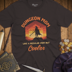 T-Shirt Wizardly: Dungeon Mom Like a Regular Mom But Cooler Red