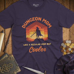 T-Shirt Wizardly: Dungeon Mom Like a Regular Mom But Cooler Red