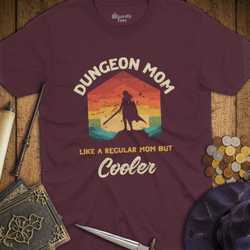 T-Shirt Wizardly: Dungeon Mom Like a Regular Mom But Cooler Retro