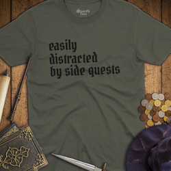 T-Shirt Wizardly: Easily Distracted by Side Quests