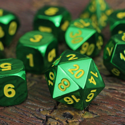 Dice Forged: Poly 10 set Metal