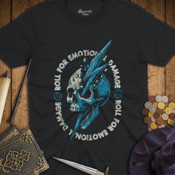 T-Shirt Wizardly: Roll For Emotional Damage Lightning