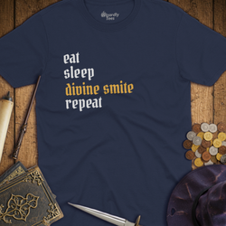 T-Shirt Wizardly: Eat Sleep Divine Smite