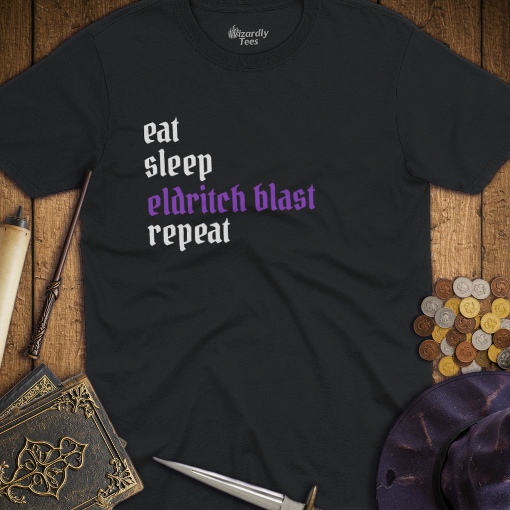 T-Shirt Wizardly: Eat Sleep Eldritch Blast