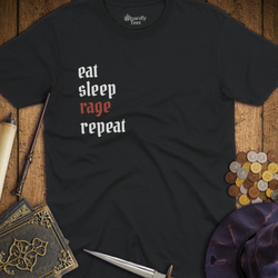 T-Shirt Wizardly: Eat Sleep Rage