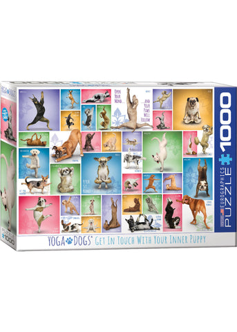 Puzzle Eurographics: 1000 piece Yoga Dogs