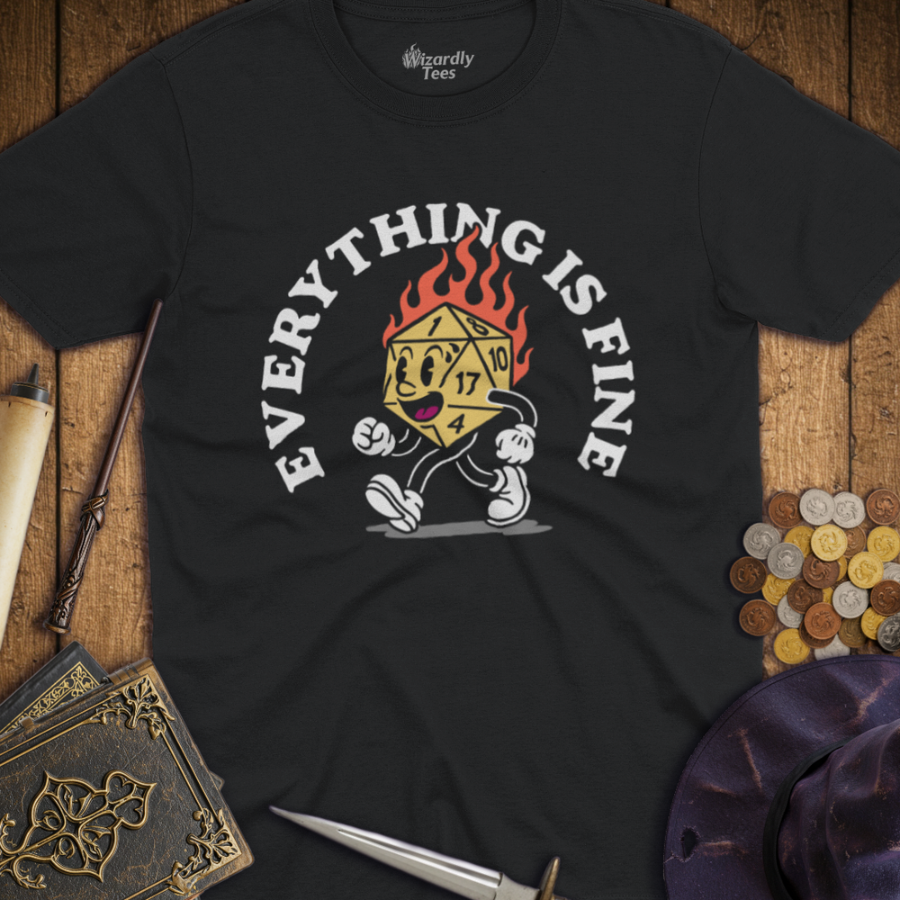 T-Shirt Wizardly: Everything Is Fine