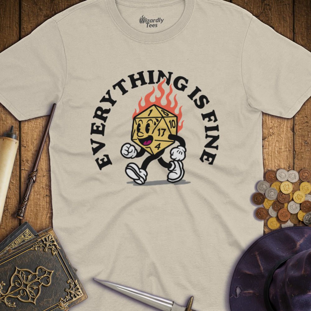 T-Shirt Wizardly: Everything Is Fine