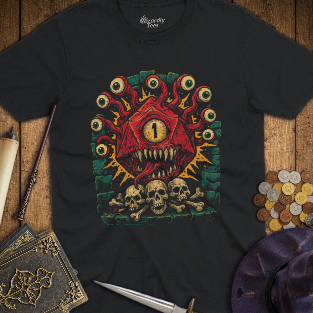 T-Shirt Wizardly: Eye of the Beholder D20
