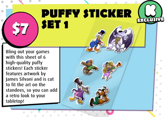 The Disney Afternoon Rewind: Puffy Sticker Set 1