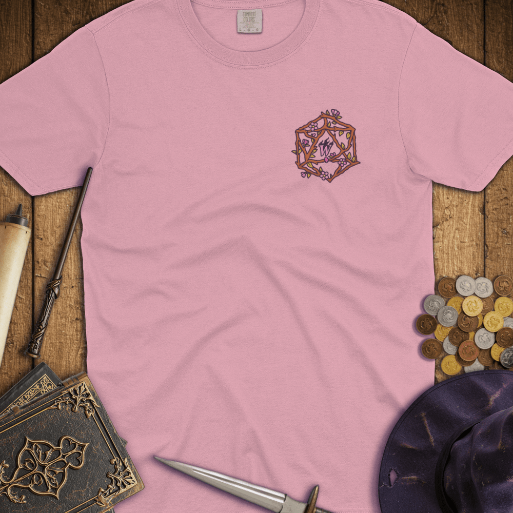T-Shirt Wizardly: Floral D20 Premium