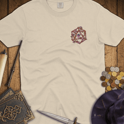 T-Shirt Wizardly: Floral D20 Premium