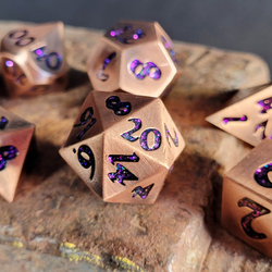 Dice Forged: Poly 10 set Metal