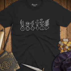 T-Shirt Wizardly: Flowers & Dice