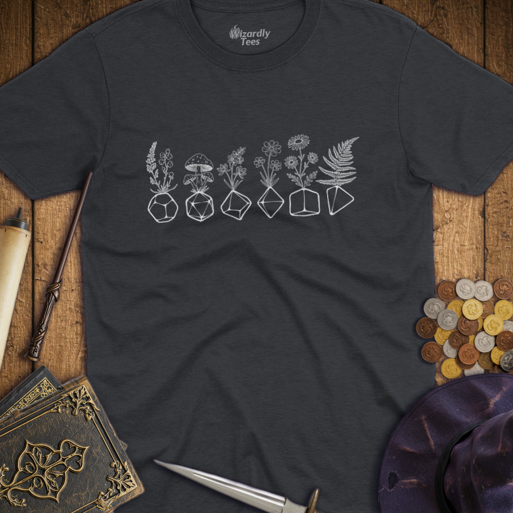 T-Shirt Wizardly: Flowers & Dice