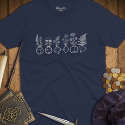 T-Shirt Wizardly: Flowers & Dice