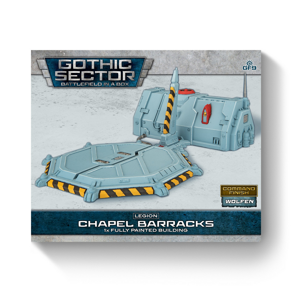 Terrain GF9: Gothic Sector- Legion Chapel Barracks Alternate Paint Scheme (x1), 30mm scale