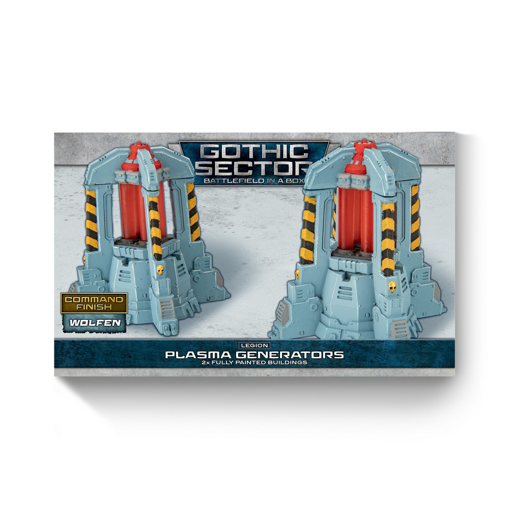 Terrain GF9: Gothic Sector- Legion Plasma Generators Alternate Paint Scheme (x2), 30mm scale