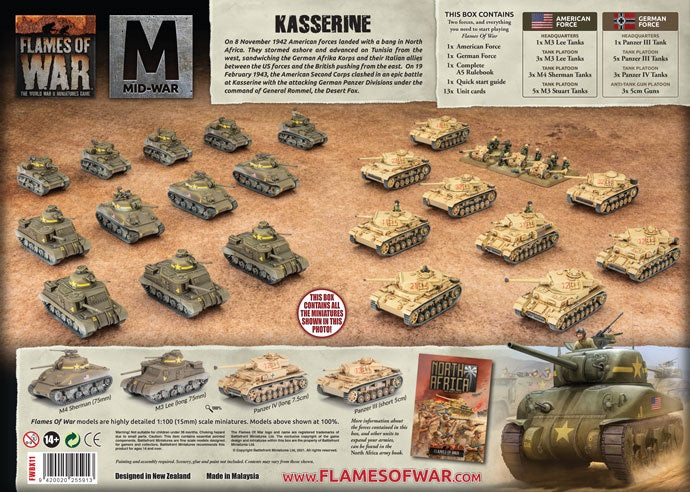 Flames of War: Starter - Kasserine - Mid-War US vs Germany