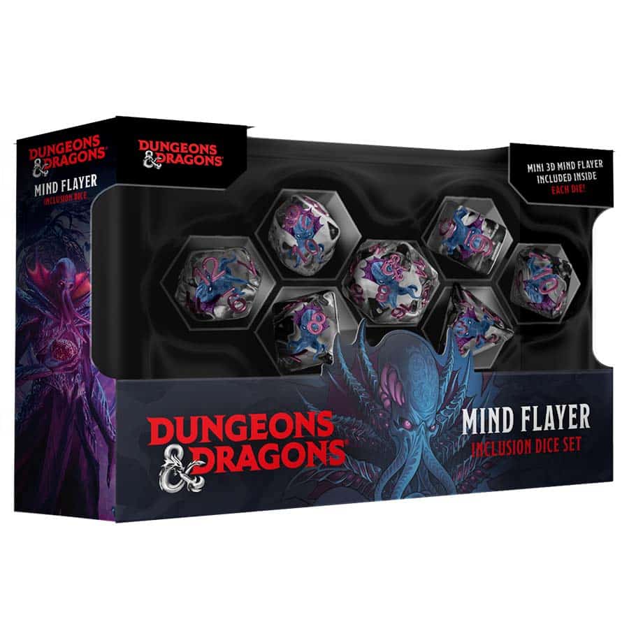 Dice Fanroll: Poly 7-set Inclusion Fantasy & D&D