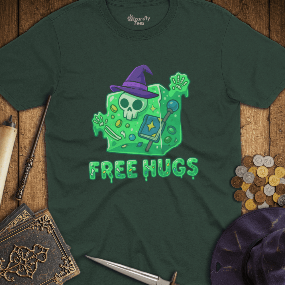 T-Shirt Wizardly: Free Hugs Gelatinous Cube