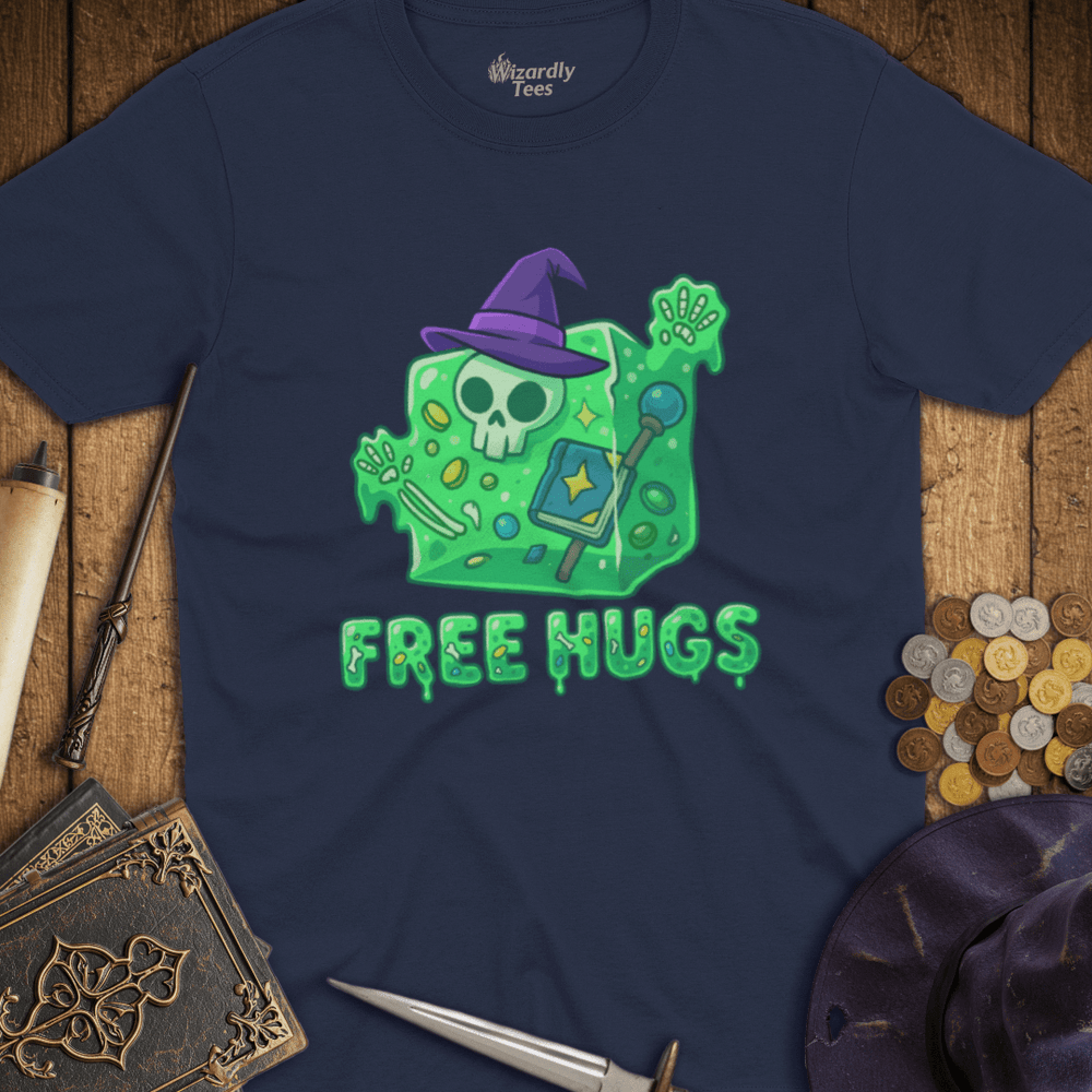 T-Shirt Wizardly: Free Hugs Gelatinous Cube