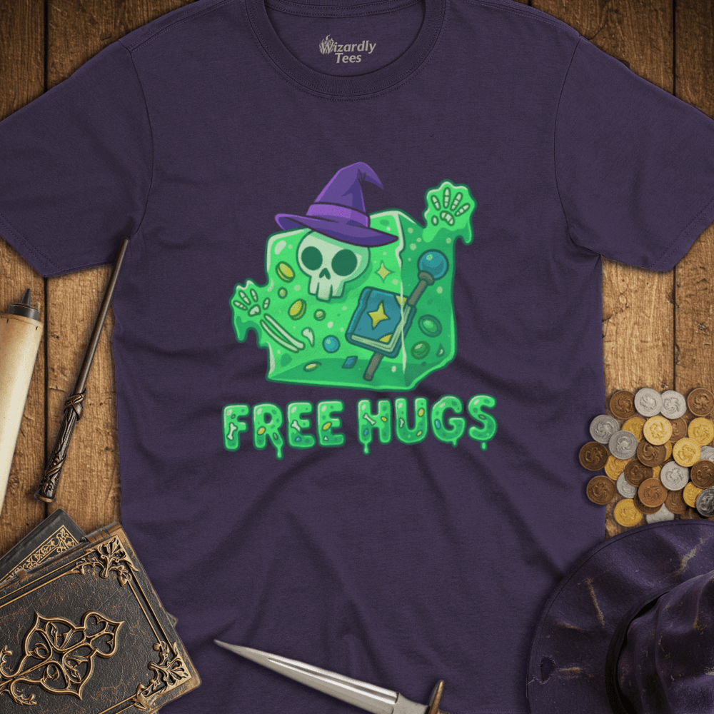 T-Shirt Wizardly: Free Hugs Gelatinous Cube