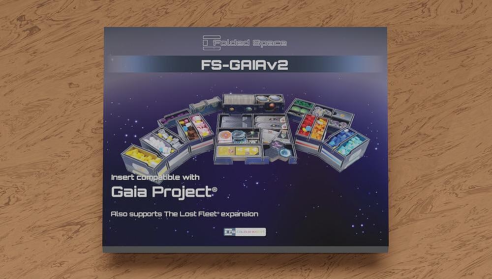Boardgame Insert Folded: Gaia Project and The Lost Fleet Expansion Full Color