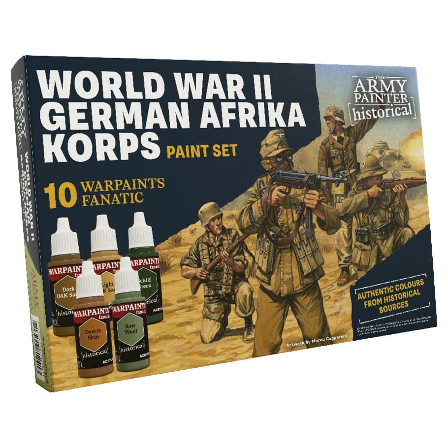 Paint Army Painter: Warpaints Set Historical WWII- German Afrika Korps (10 paints)