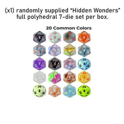 Dice Chessex: Poly 7-Set Hidden Wonders Blind Set